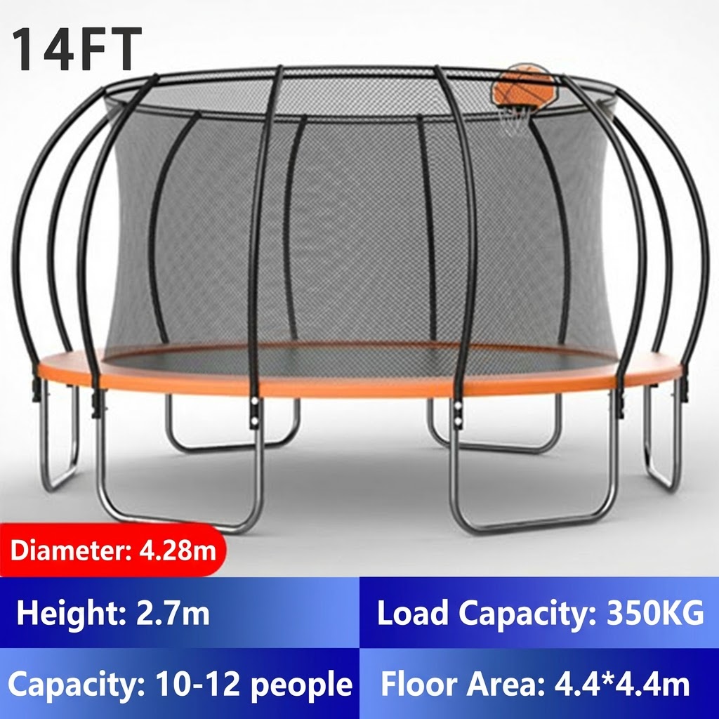 Kids Outdoor Trampoline - Factory Price 6-16ft Pumpkin Trampoline with
