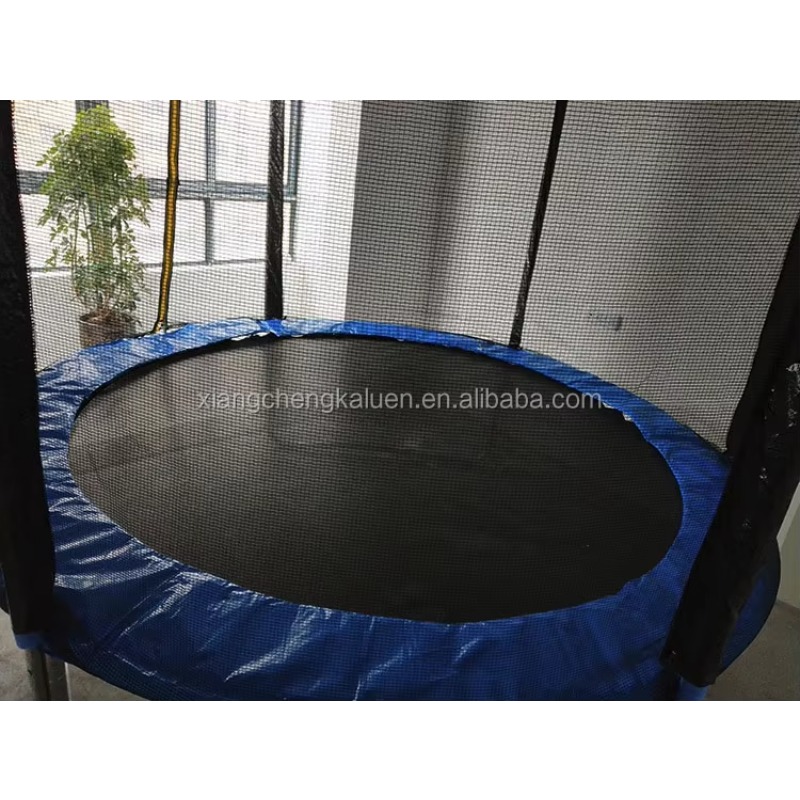 Kids Outdoor Trampoline - Round Trampoline with Safety Enclosure Net