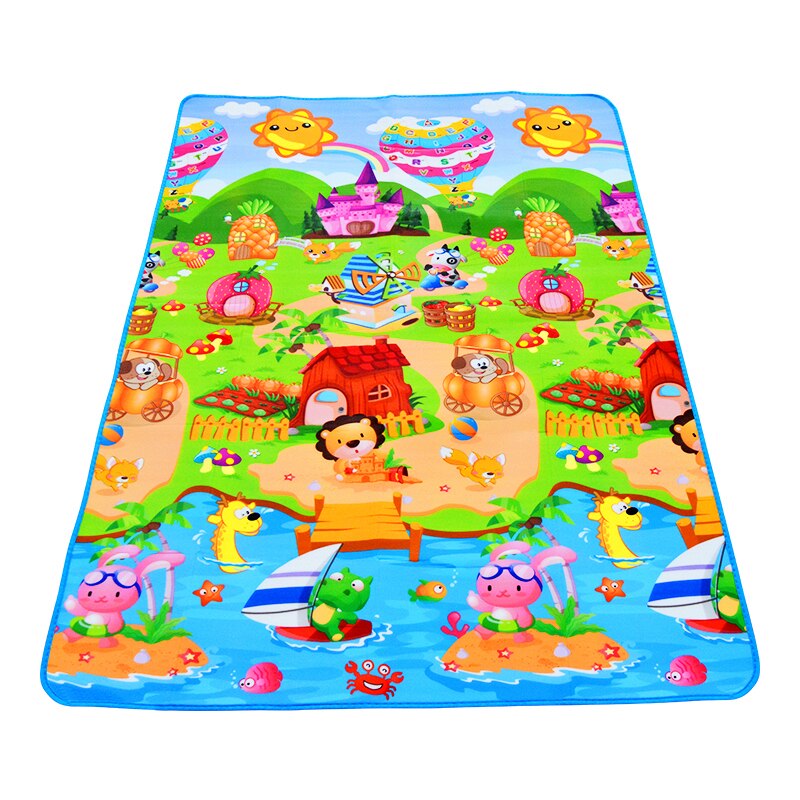 Kids Outdoor Mat Waterproof - Baby Play Mat 180x120x0.3cm Children Crawling