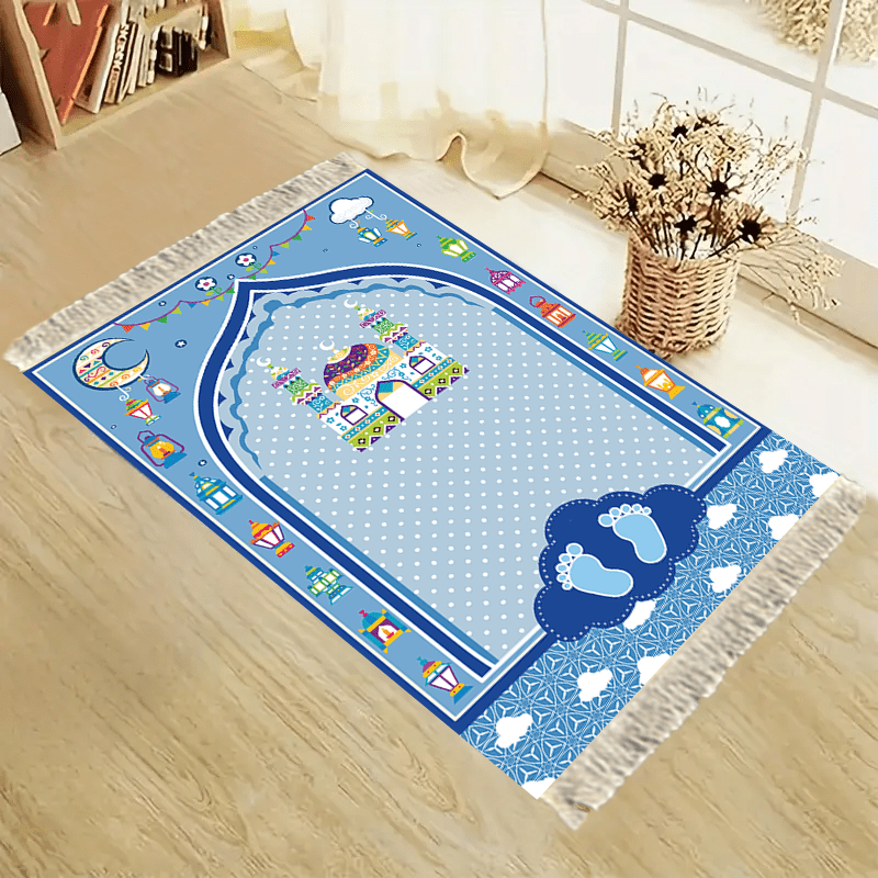 Kids Outdoor Mat Waterproof - VIKAMA Adorable Kids Prayer Mat Anti-slip