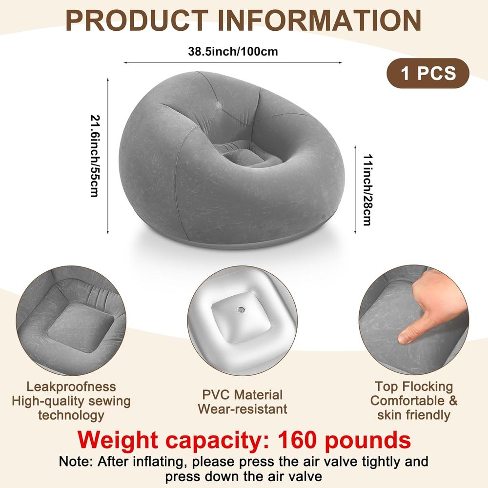 Inflatable Bean Bag Chairs, Gr - огляд і ціна Kids Outdoor Bean Bag