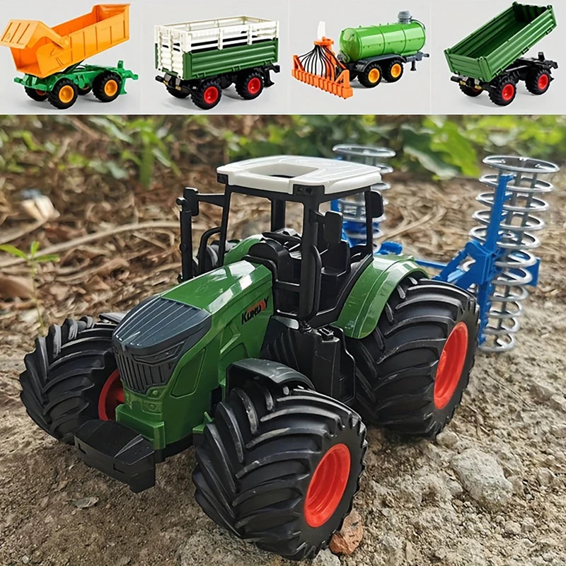 1:24 Inertial Farm Tractor wit - огляд і ціна Kids Outdoor Gifts