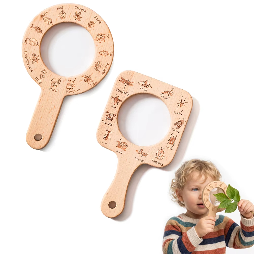 Wooden Magnifying Glass for Ki - огляд і ціна Kids Outdoor Gifts