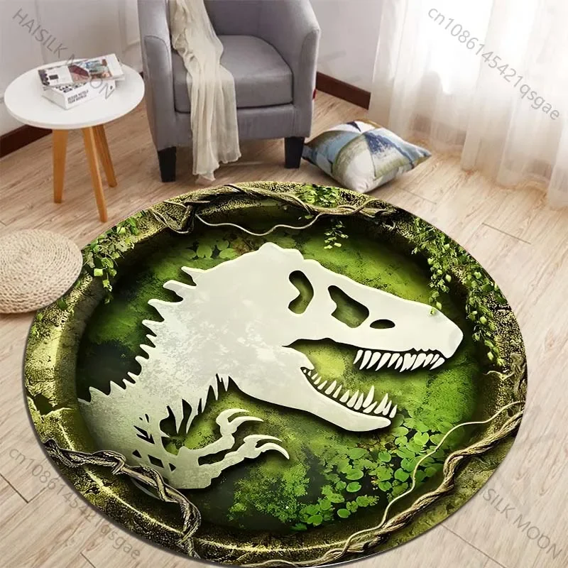 HD 3D Dinosaur Print Round Rug - огляд і ціна Kids Outdoor Mat Waterproof