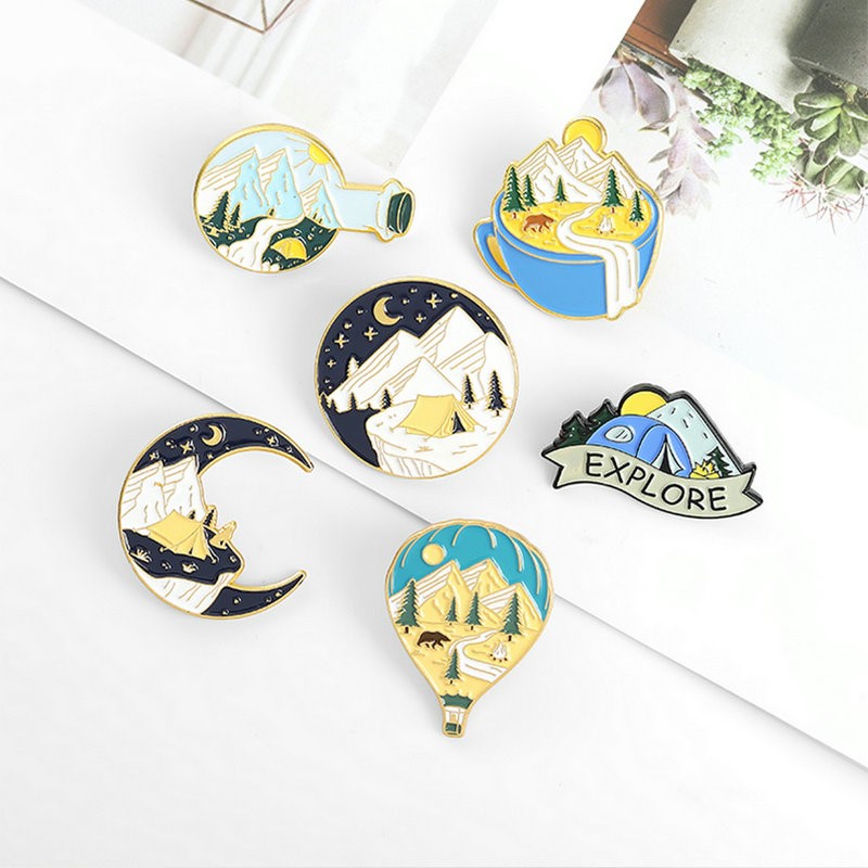 Camping Adventure Enamel Pins  - огляд і ціна Kids Outdoor Gifts