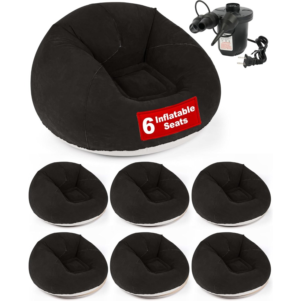 Inflatable Bean Bag Chair with - огляд і ціна Kids Outdoor Bean Bag