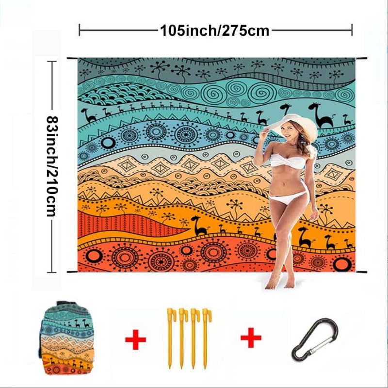 Large Beach Blanket Waterproof - огляд і ціна Kids Outdoor Mat Waterproof