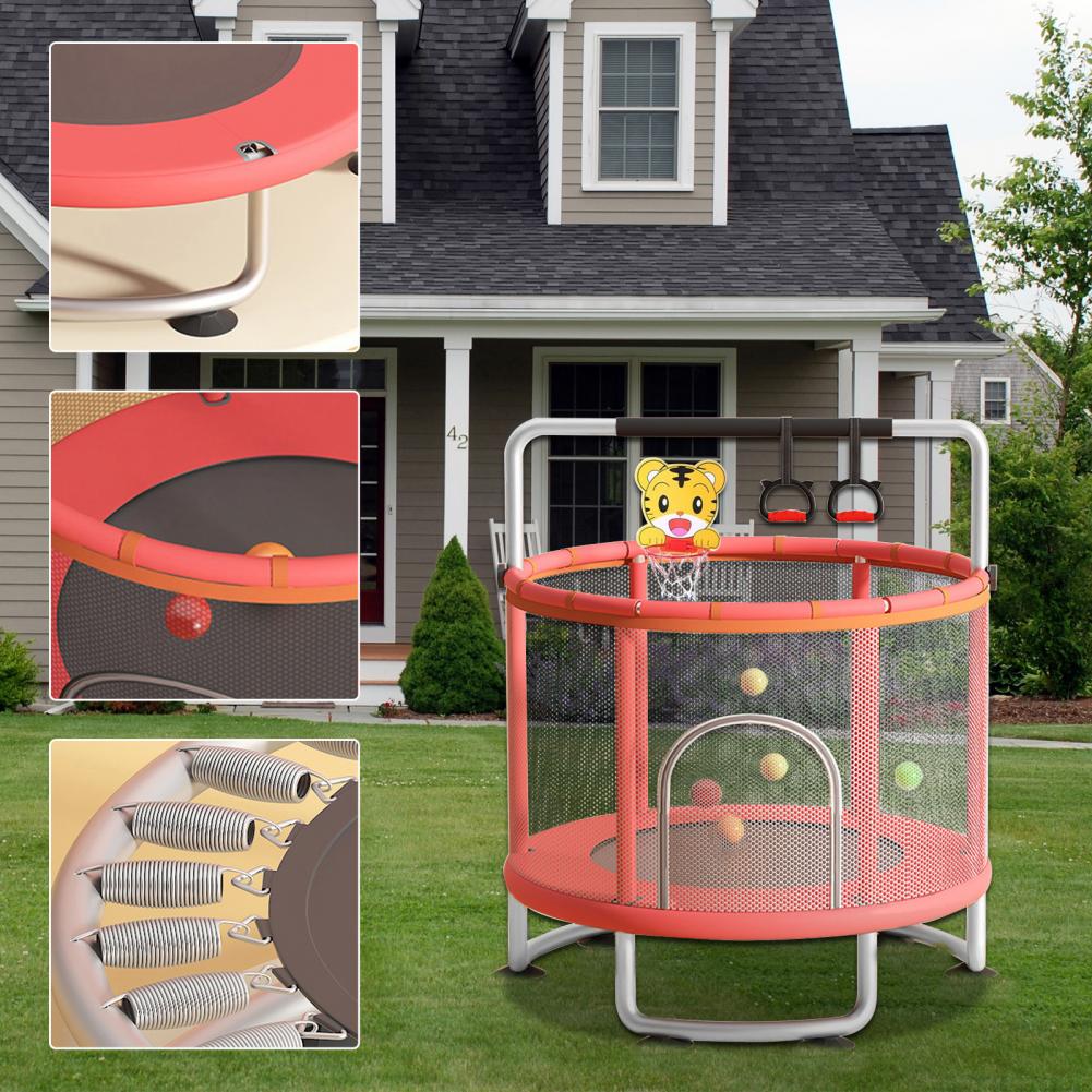 Kids Trampoline, Adjustable Ba - огляд і ціна Kids Outdoor Trampoline