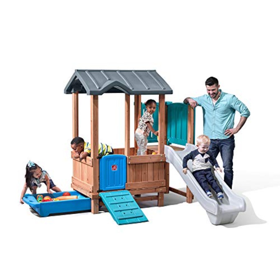 Woodland Adventure Playhouse & - огляд і ціна Kids Outdoor Swing Set