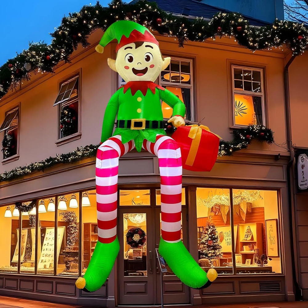 8FT Christmas Inflatables Sitt - огляд і ціна Kids Outdoor Gifts