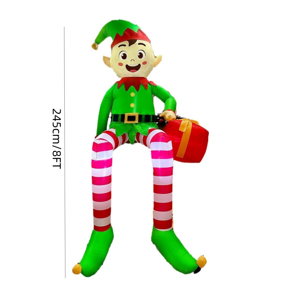 8FT Christmas Inflatables Sitt - огляд і ціна Kids Outdoor Gifts
