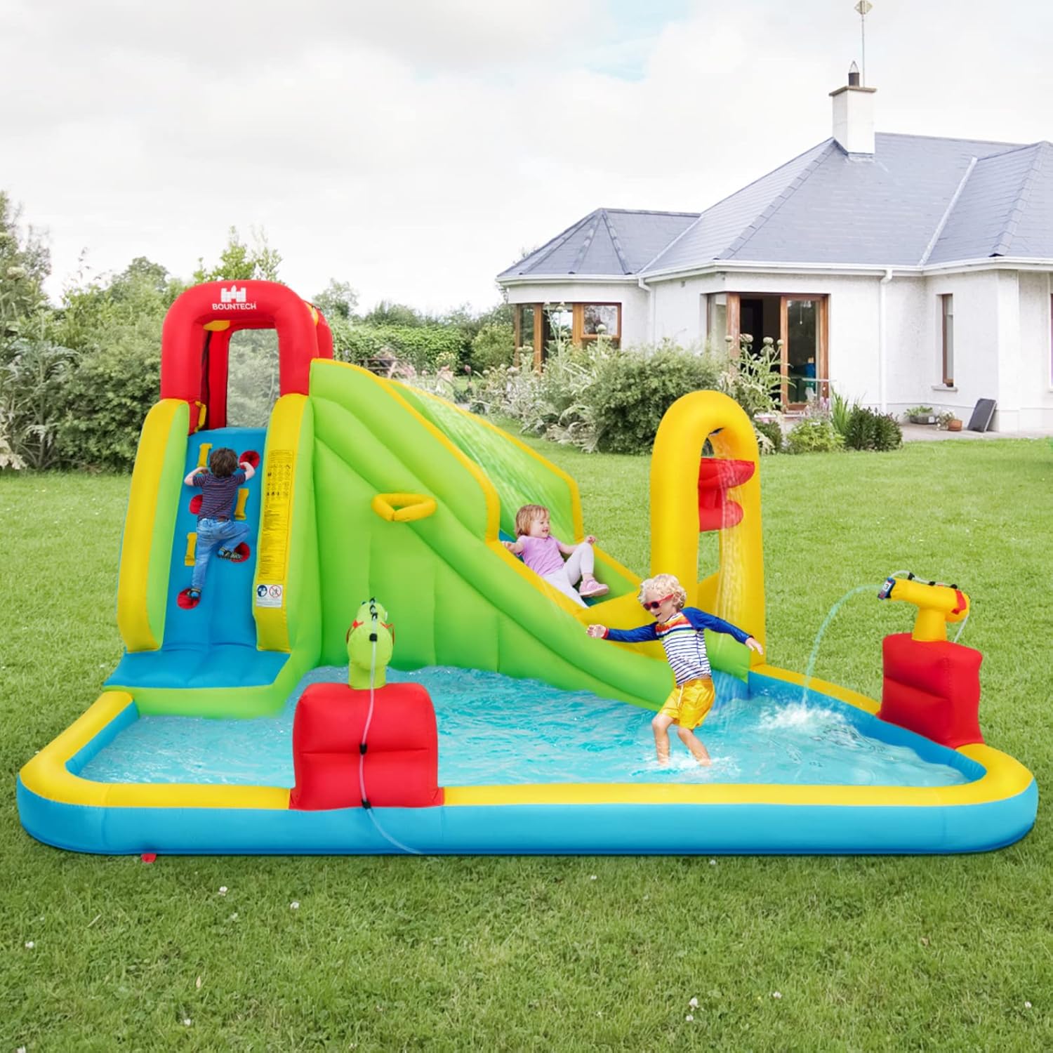 Mega Inflatable Water Park Bou - огляд і ціна Kids Outdoor Gifts