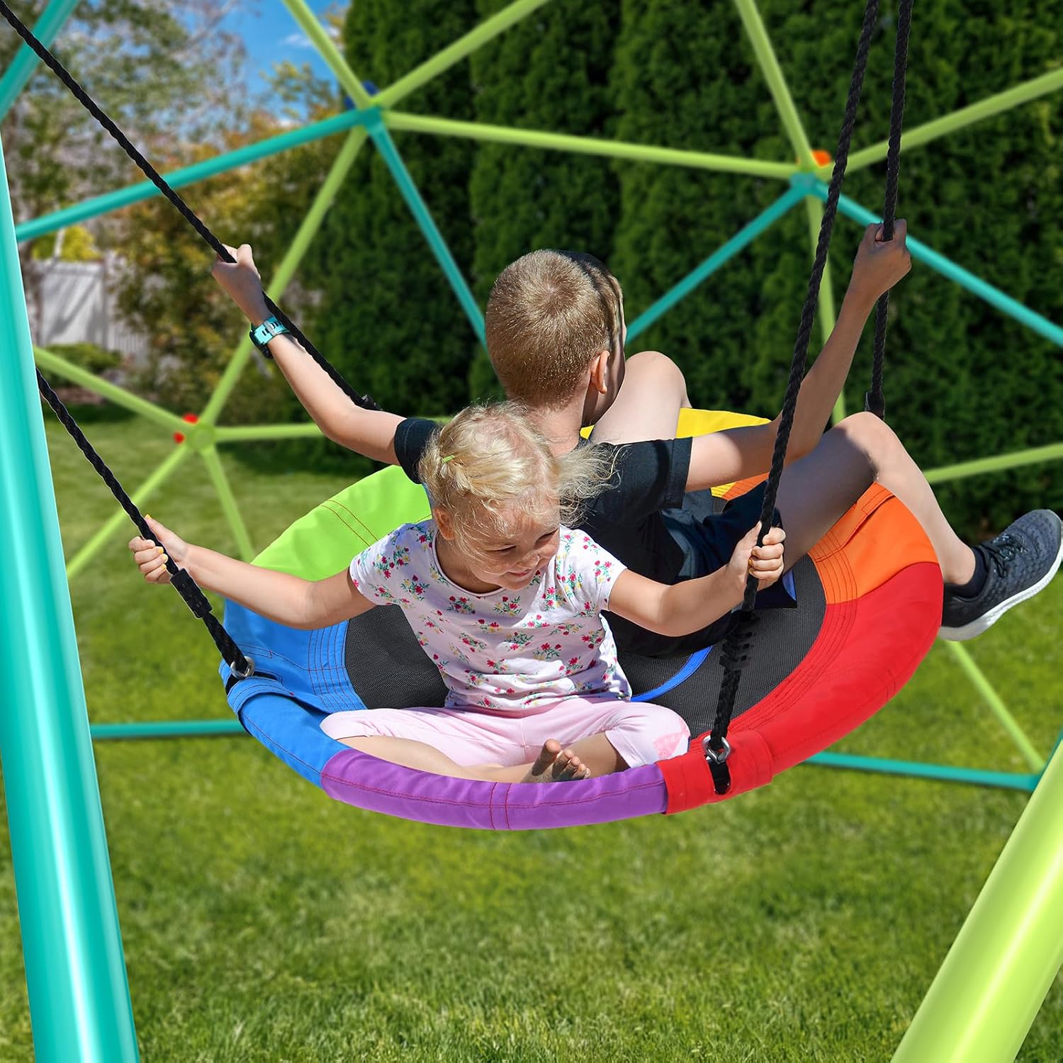 10 ft Climbing Dome Swing Set  - огляд і ціна Kids Outdoor Swing Set
