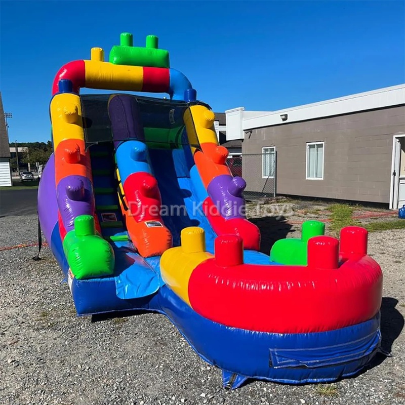 Building Block Commercial Infl - огляд і ціна Kids Outdoor Trampoline