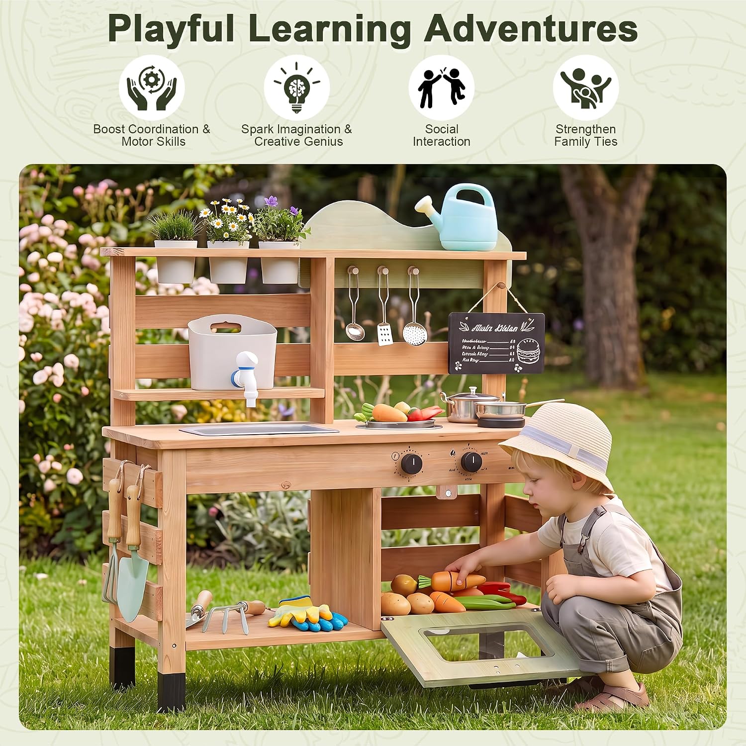 OLLIKIVI Outdoor Play Kitchen  - огляд і ціна Kids Outdoor Sink