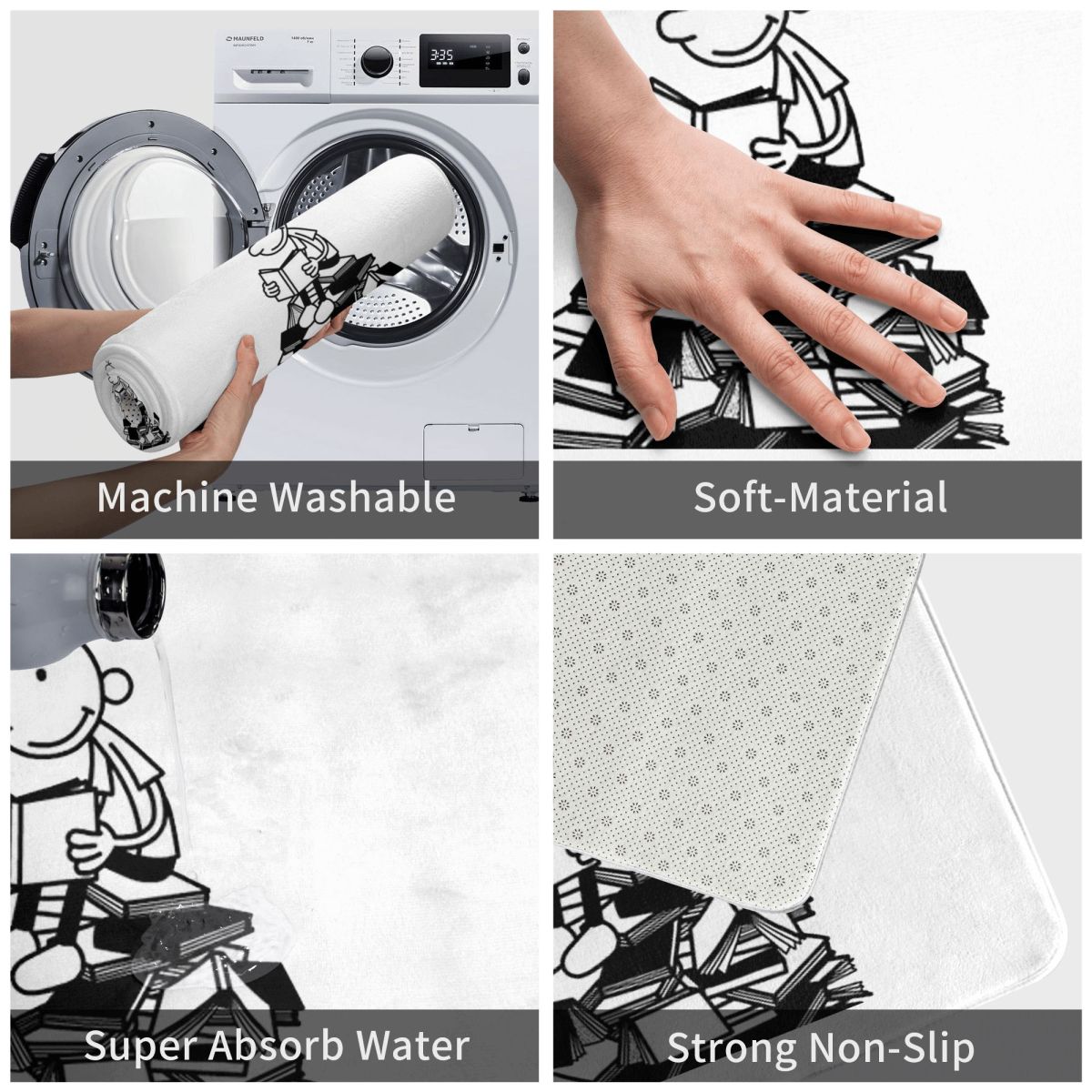 Diary Of A Wimpy Kid Non-slip  - огляд і ціна Kids Outdoor Mat Waterproof