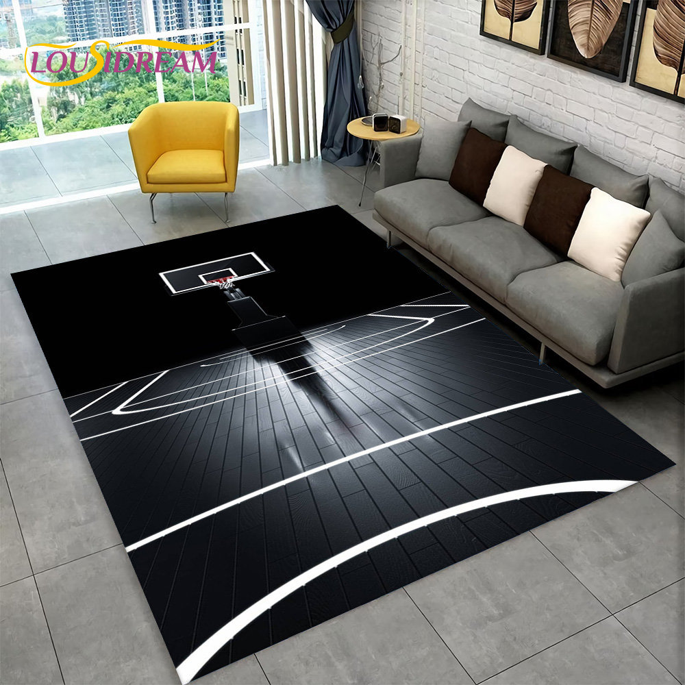 3D Basketball Cour Cartoon Are - огляд і ціна Kids Outdoor Mat Waterproof