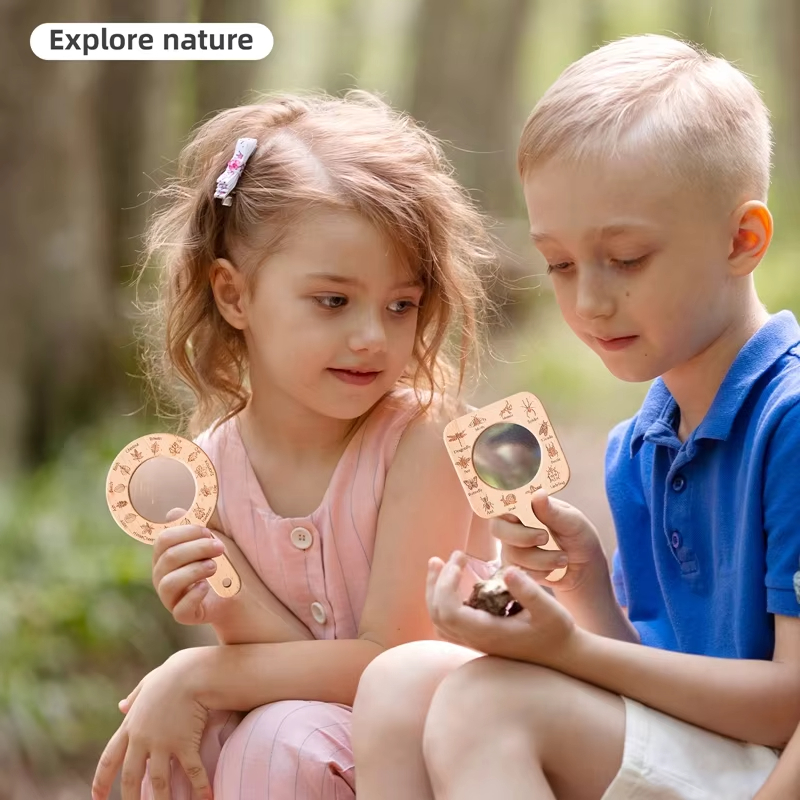 Wooden Magnifying Glass for Ki - огляд і ціна Kids Outdoor Gifts