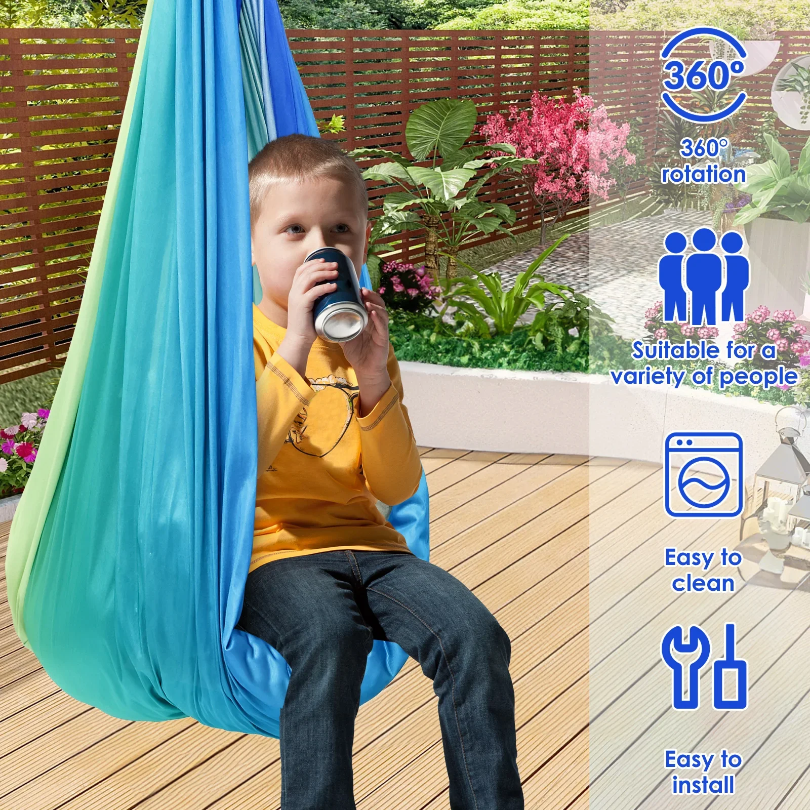 Sensory Swing Comfortable Kids - огляд і ціна Kids Outdoor Hammock