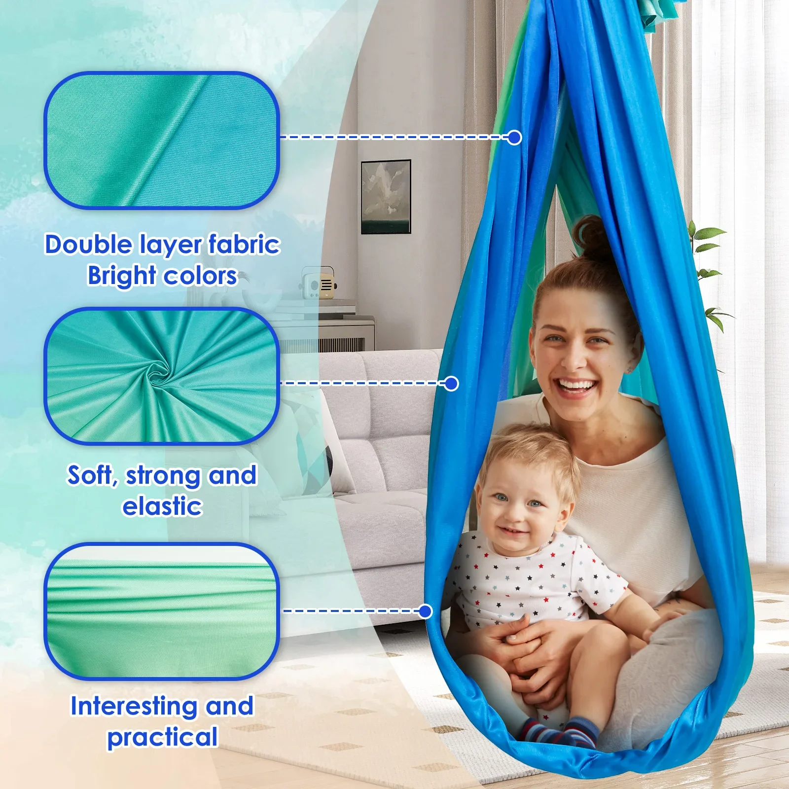 Sensory Swing Comfortable Kids - огляд і ціна Kids Outdoor Hammock
