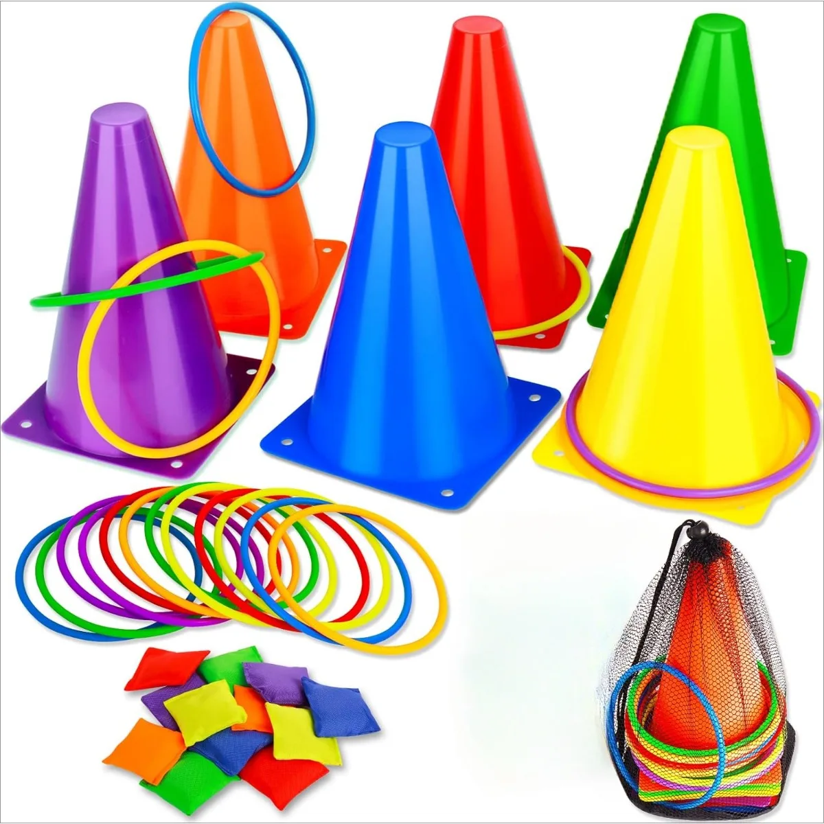 3 in 1 Soft Plastic Cones Bean - огляд і ціна Kids Outdoor Bean Bag