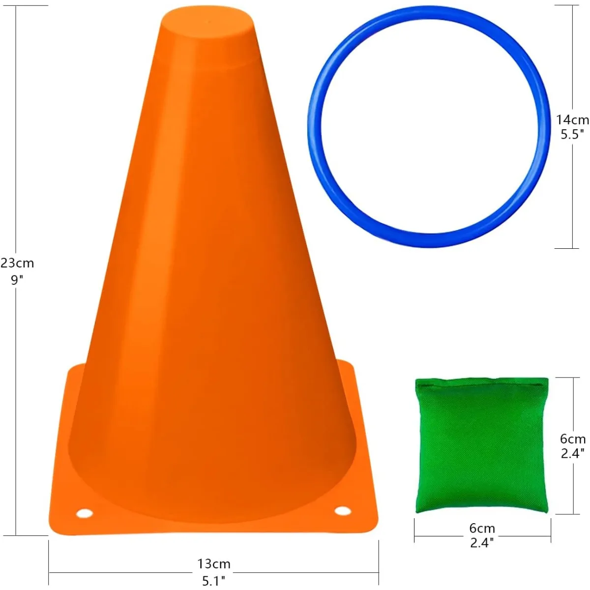 3 in 1 Soft Plastic Cones Bean - огляд і ціна Kids Outdoor Bean Bag