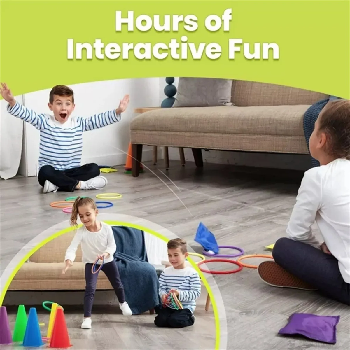 3 in 1 Soft Plastic Cones Bean - огляд і ціна Kids Outdoor Bean Bag